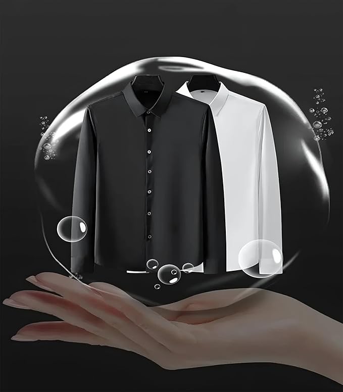 CVC Mens Satin Regular Fit Formal Shirt - Image 4
