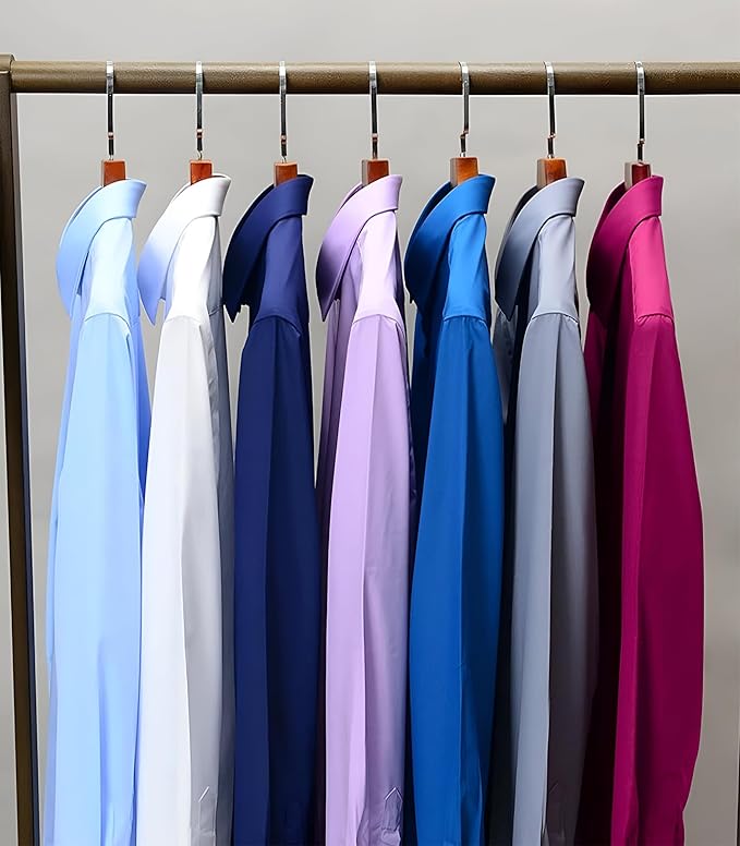 CVC Mens Satin Regular Fit Formal Shirt - Image 5